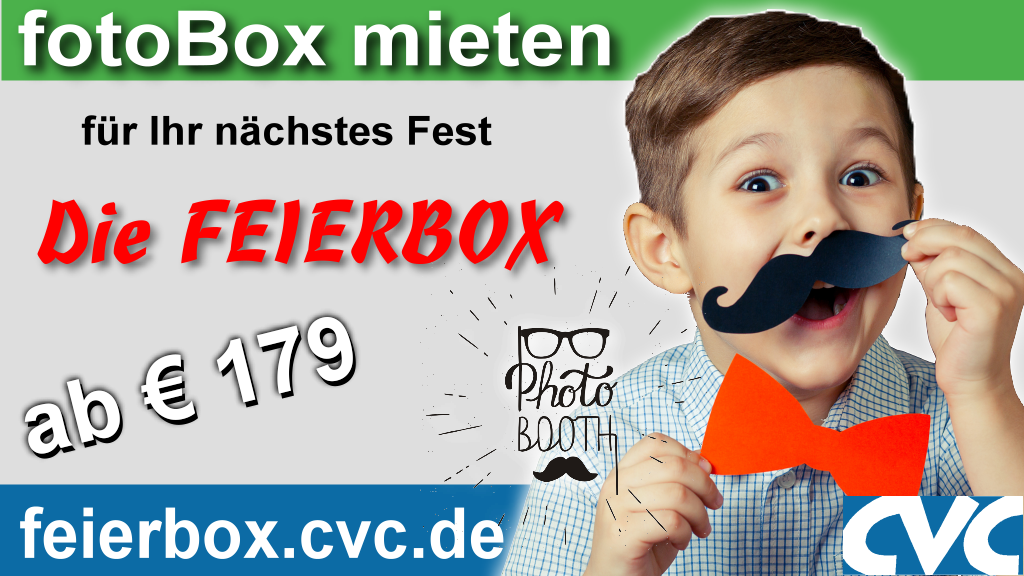 feierBOX - die fotoBOX von CVC
